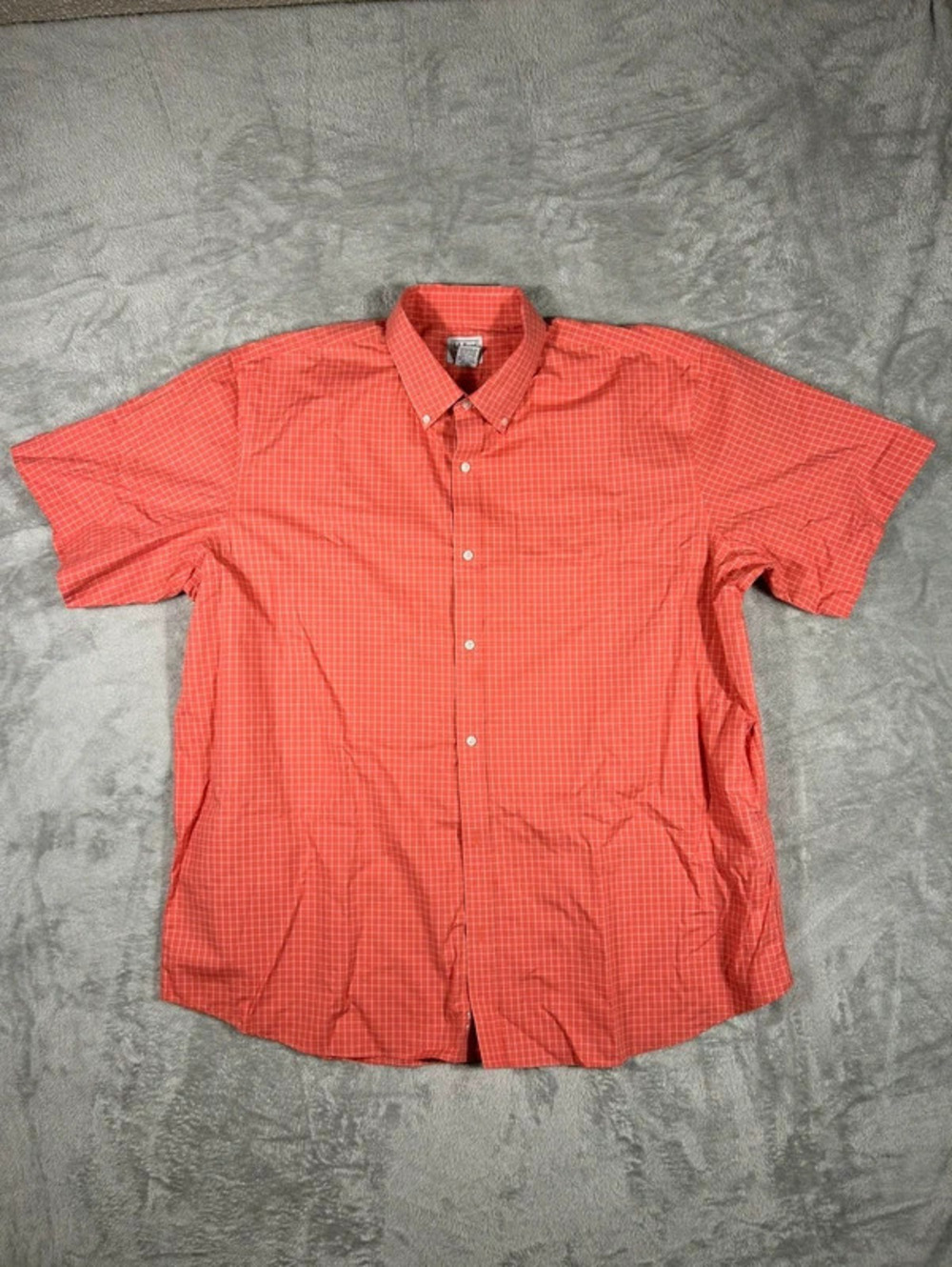 l.l.bean traditional fit plaid button up shirt size XXL